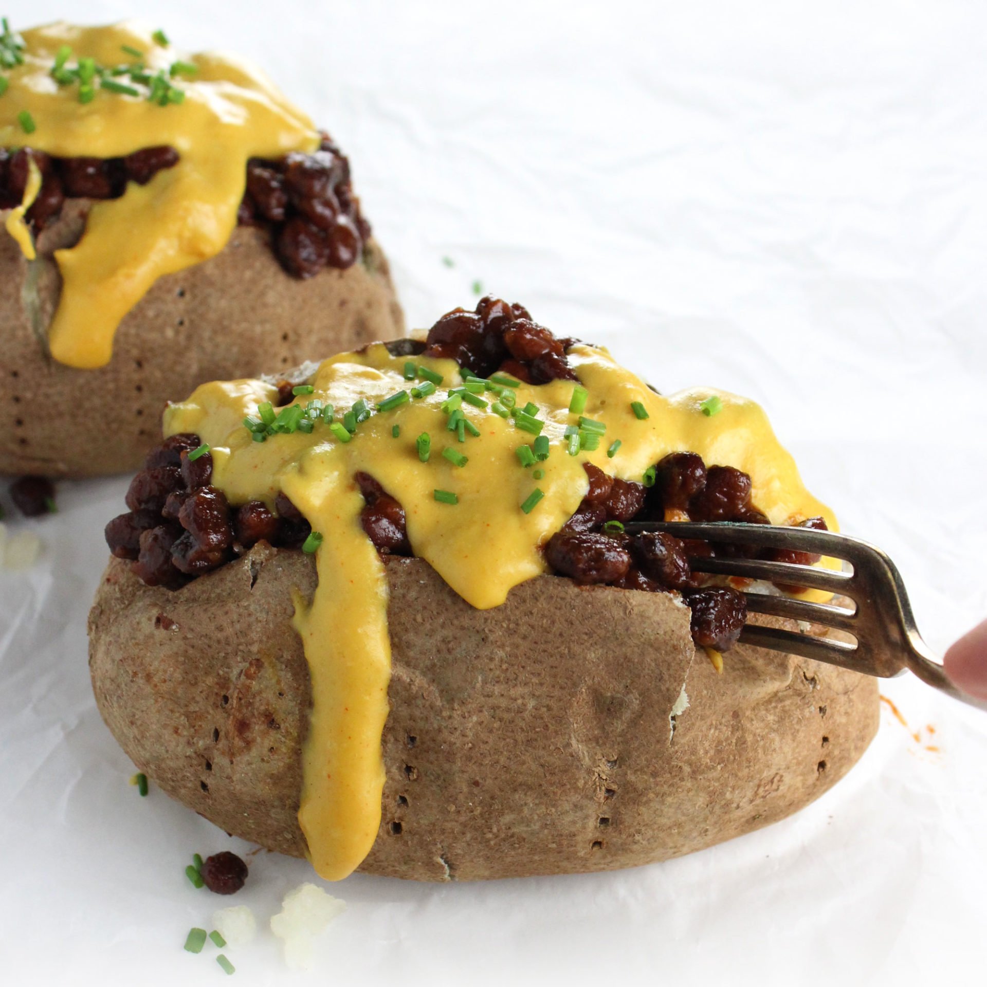 Loaded Vegan Baked Potato - Easy Vegan Meal Plan