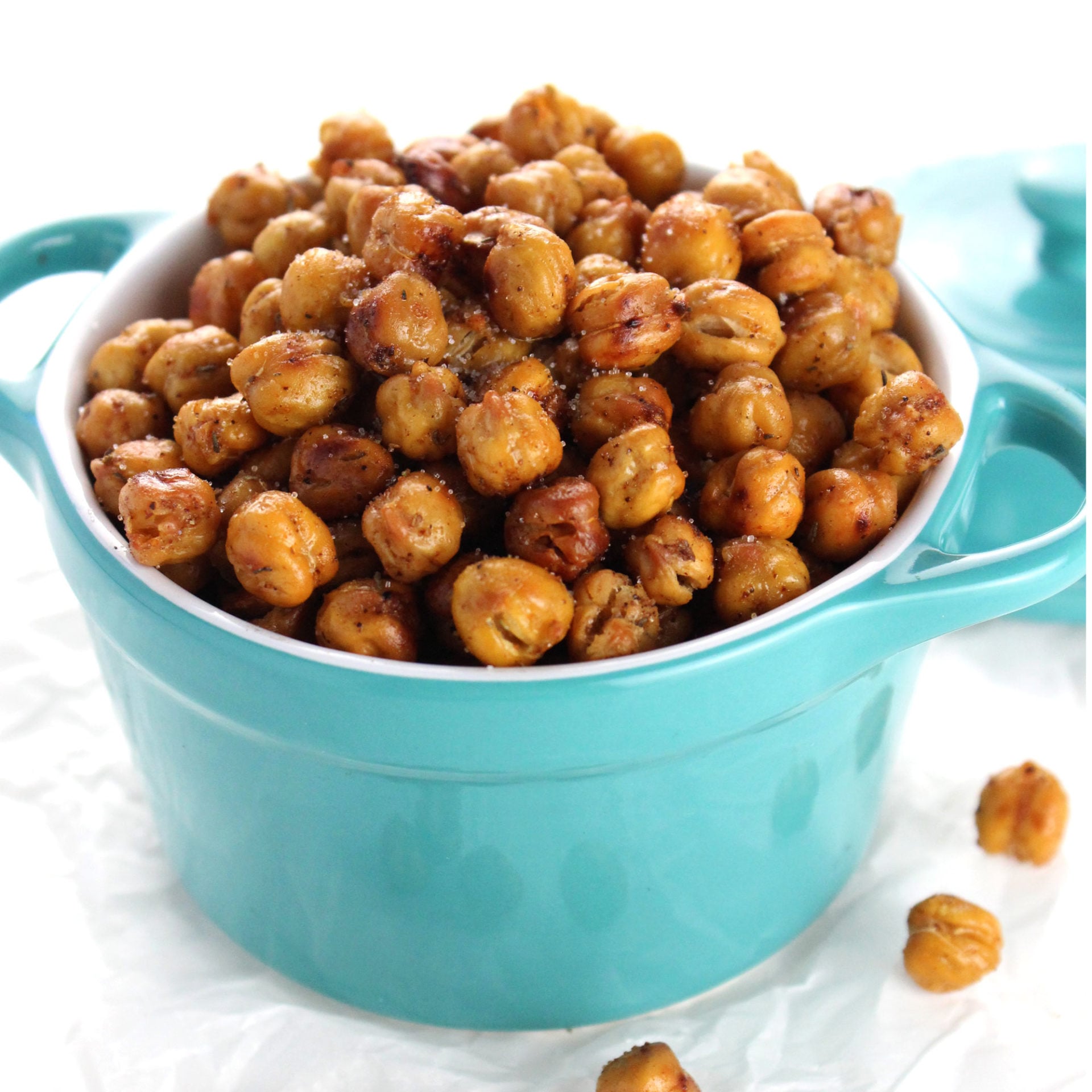 Crispy Crunchy Roasted Chickpeas - Easy Vegan Meal Plan