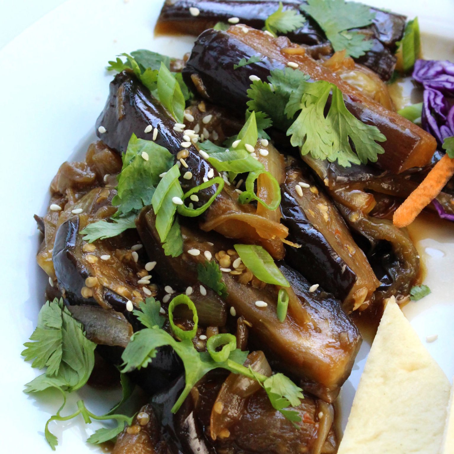 Sweet Korean Eggplant Easy Vegan Meal Plan