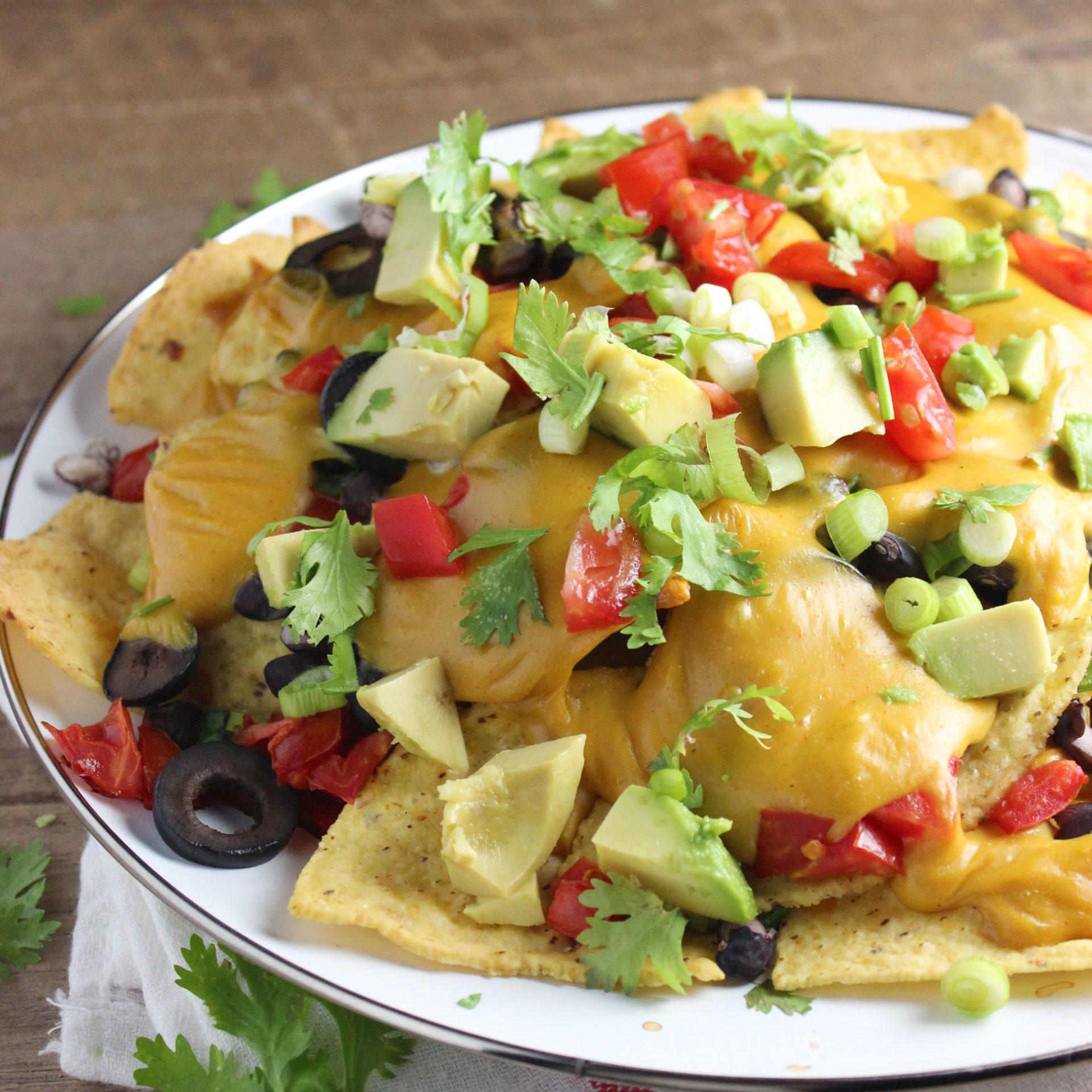 Loaded Vegan Nachos - Easy Vegan Meal Plan