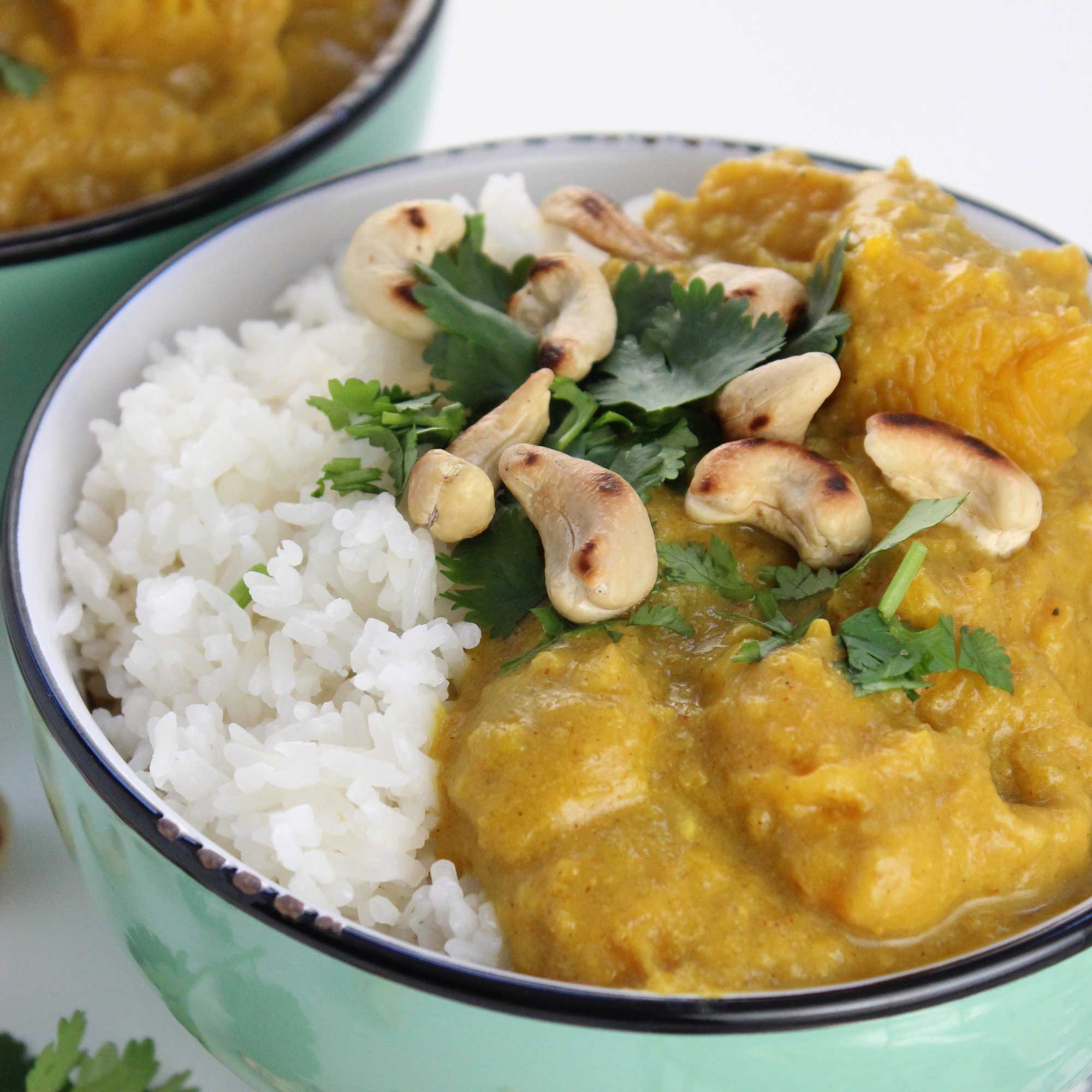 Pumpkin Cashew Curry - Easy Vegan Meal Plan