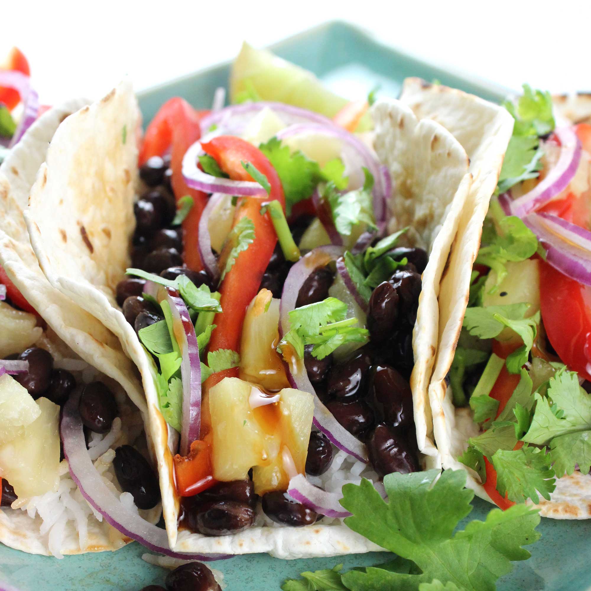 Teriyaki Black Bean Wraps - Easy Vegan Meal Plan