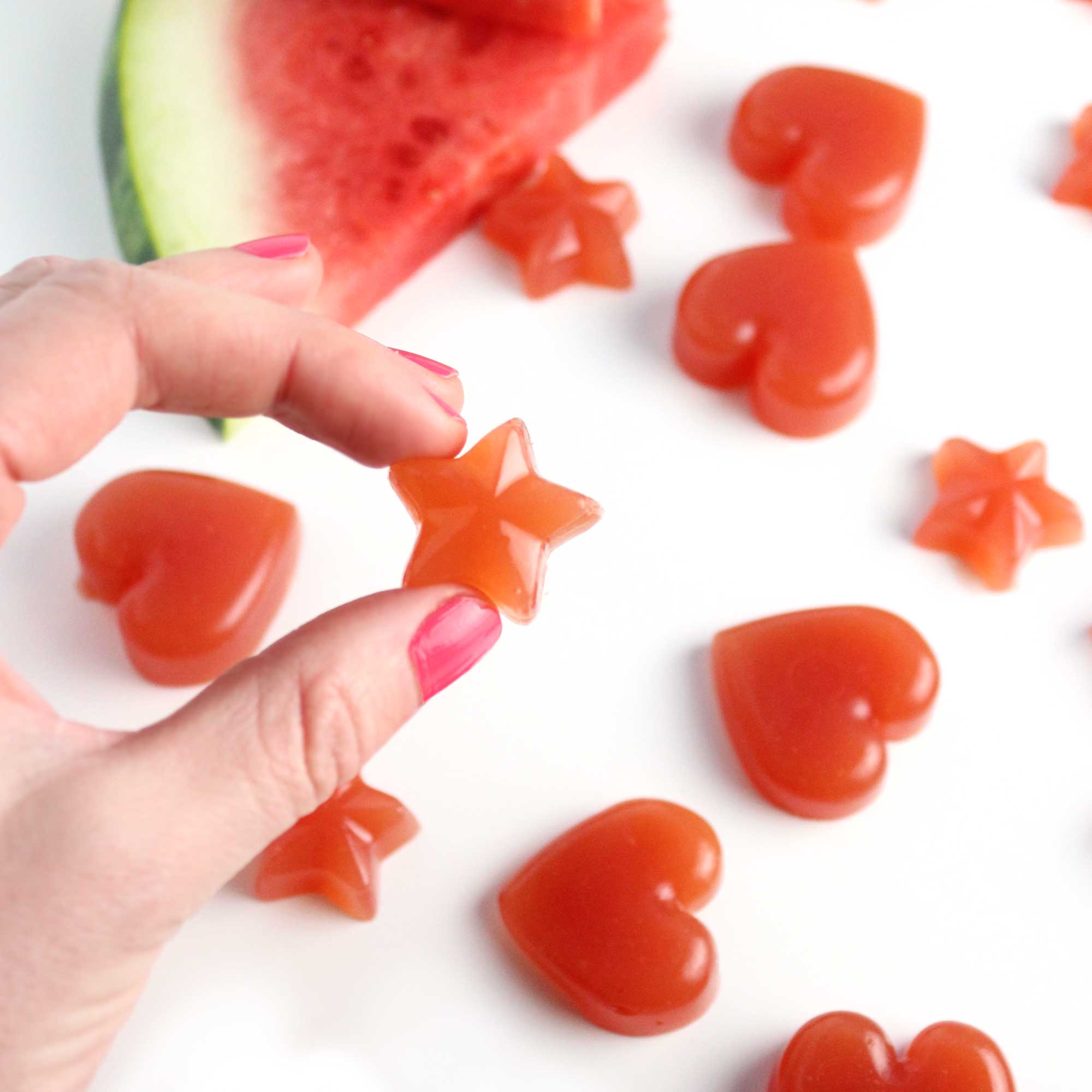 Watermelon Jellies - Easy Vegan Meal Plan