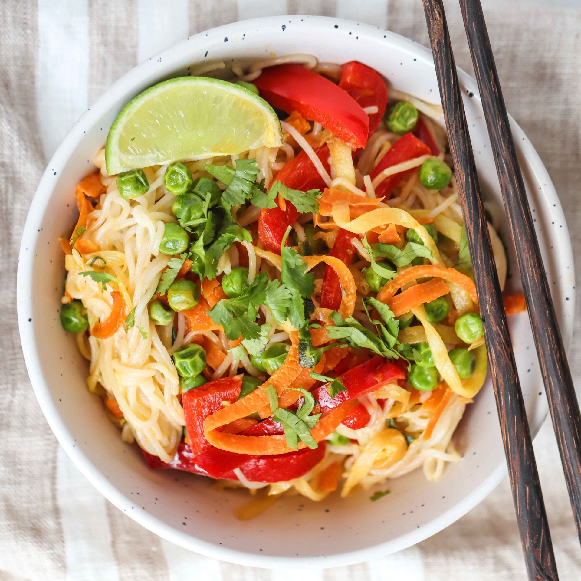 Quick Veggie Noodles - Easy Vegan Meal Plan