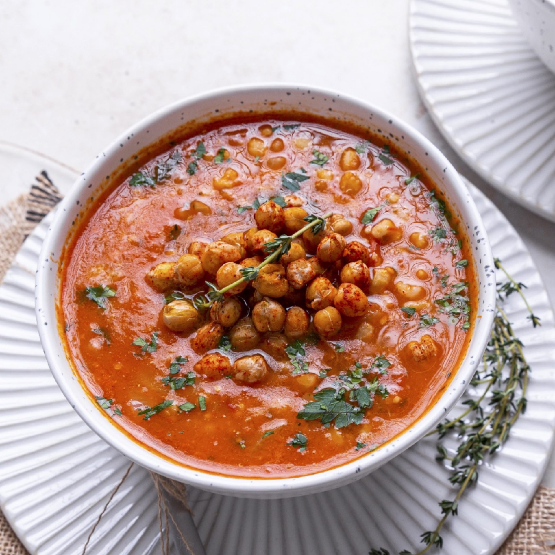 Roasted Tomato & Barley Soup Easy Vegan Meal Plan