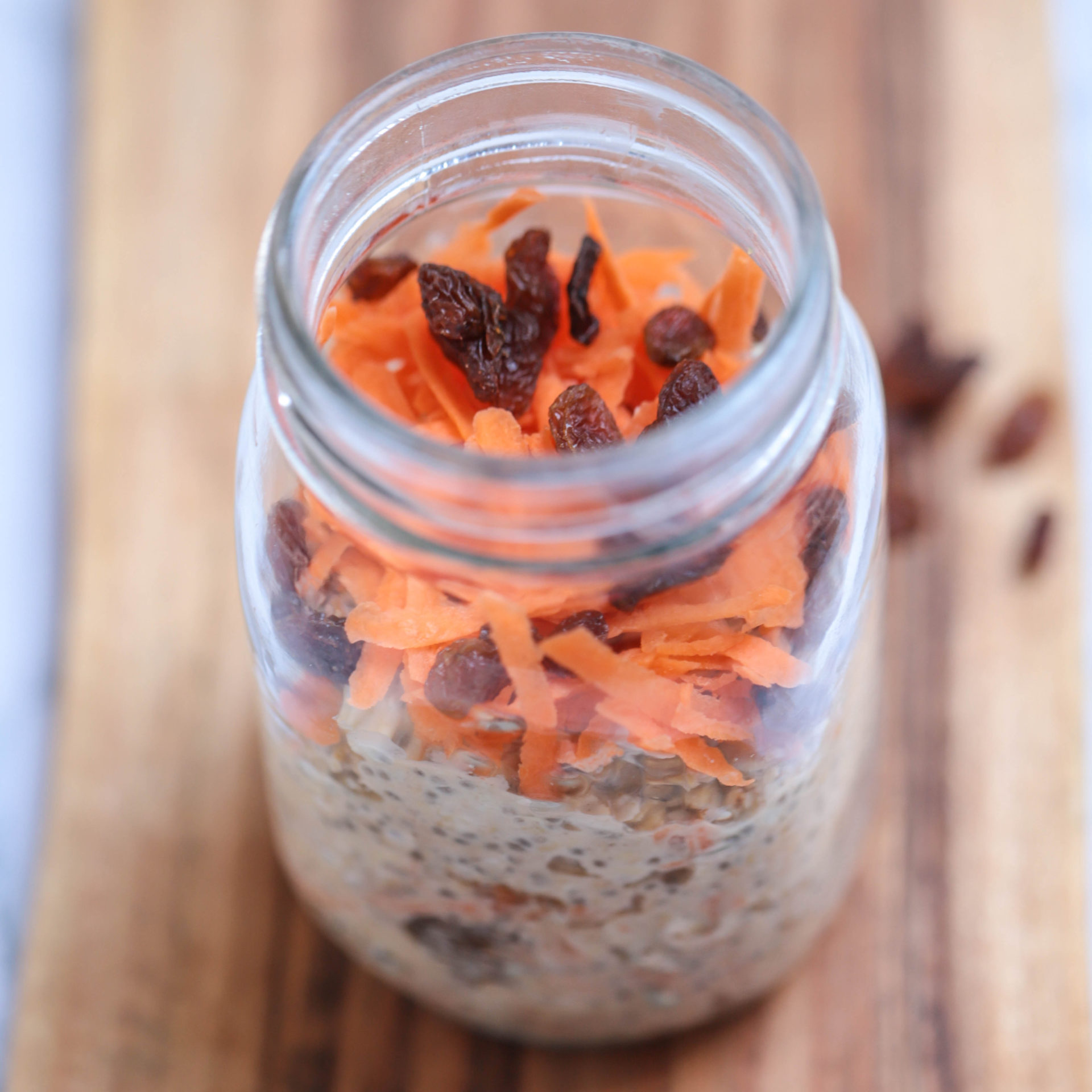 Carrot Cake Overnight Oats - Easy Vegan Meal Plan