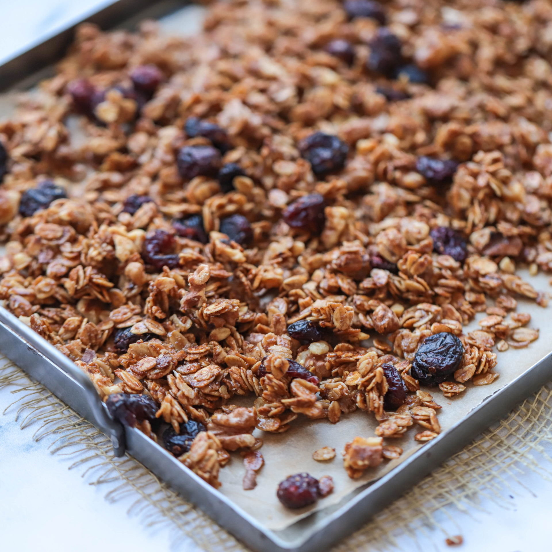 Maple Granola with Cherries &amp; Walnuts - Easy Vegan Meal Plan