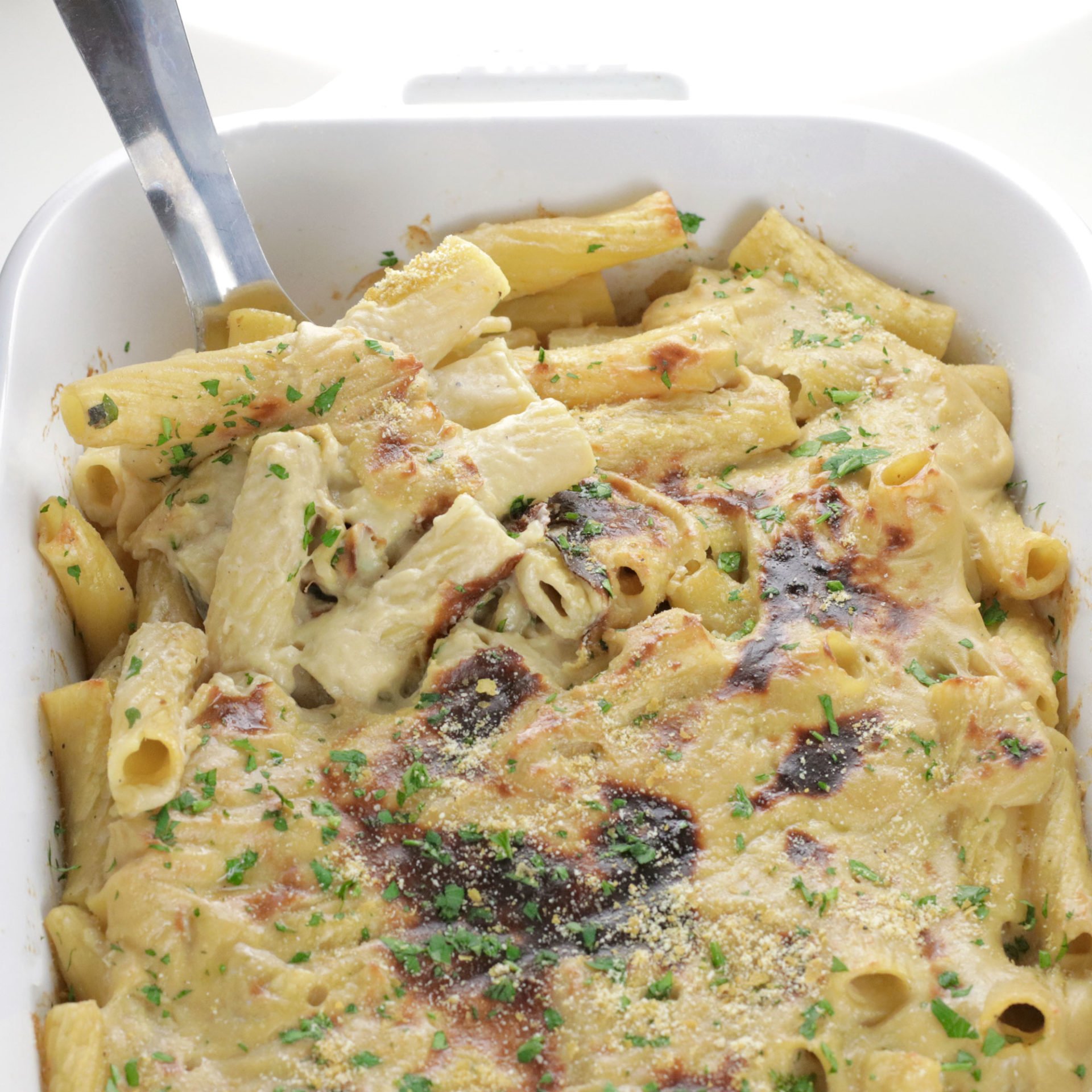 Vegan Alfredo Pasta Bake Easy Vegan Meal Plan