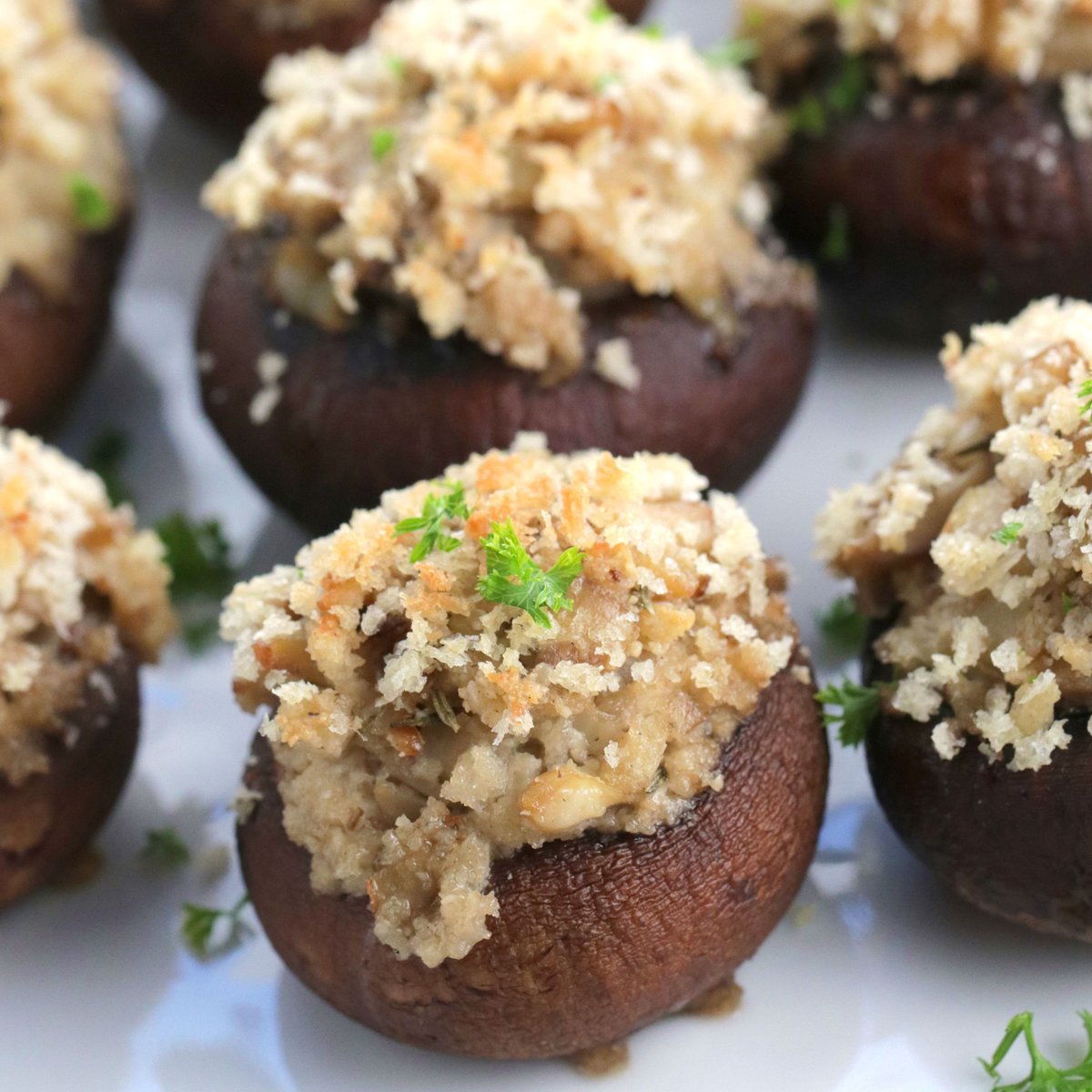 Easy Vegan Stuffed Mushrooms - Easy Vegan Meal Plan