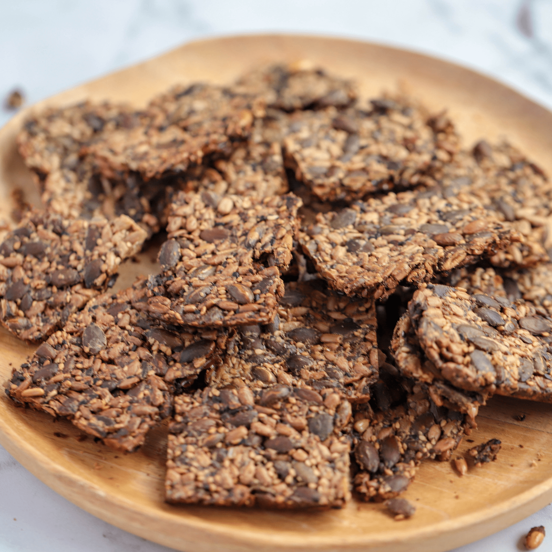 Multi Seed Crackers - Easy Vegan Meal Plan