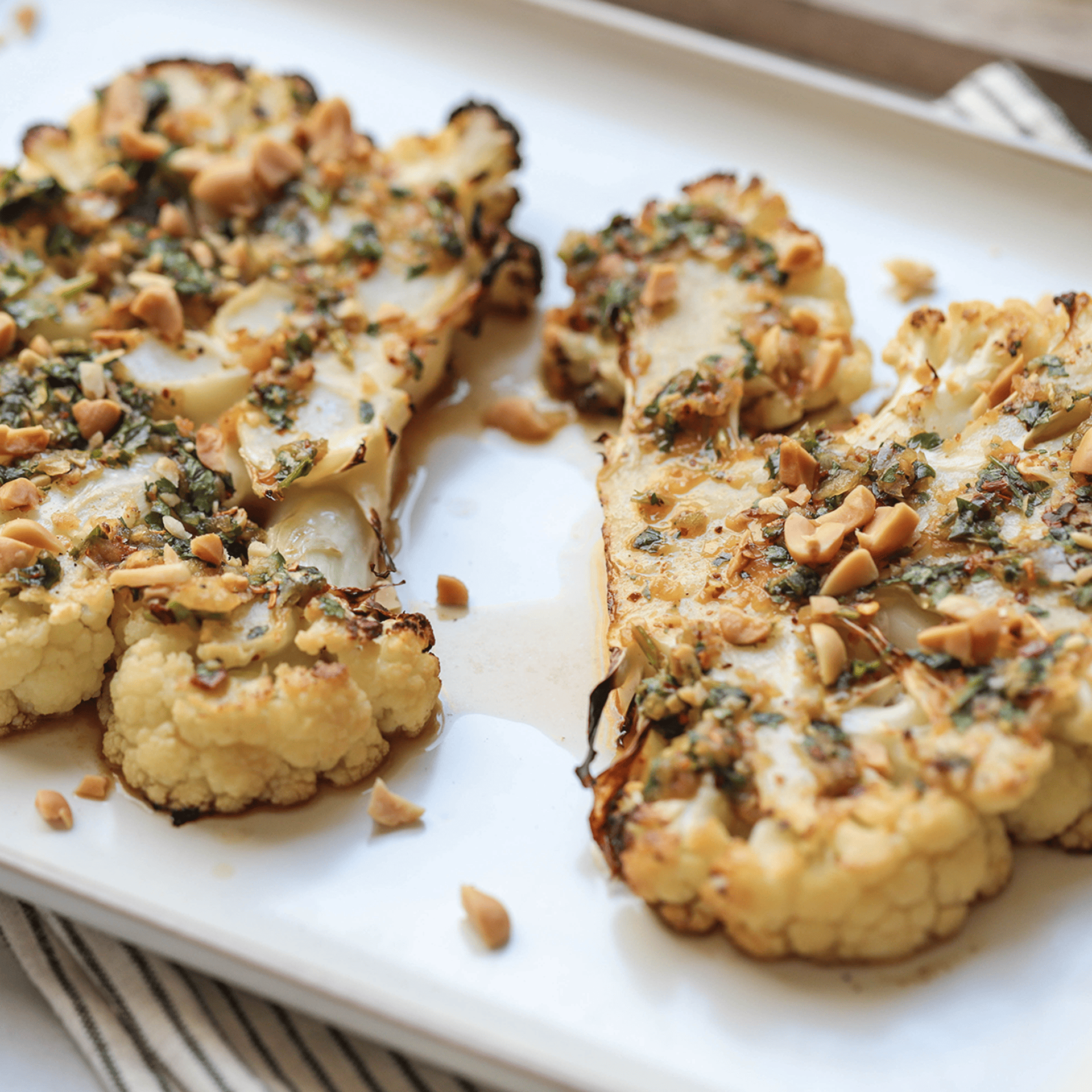 Thai-Inspired Cauliflower Steaks - Easy Vegan Meal Plan