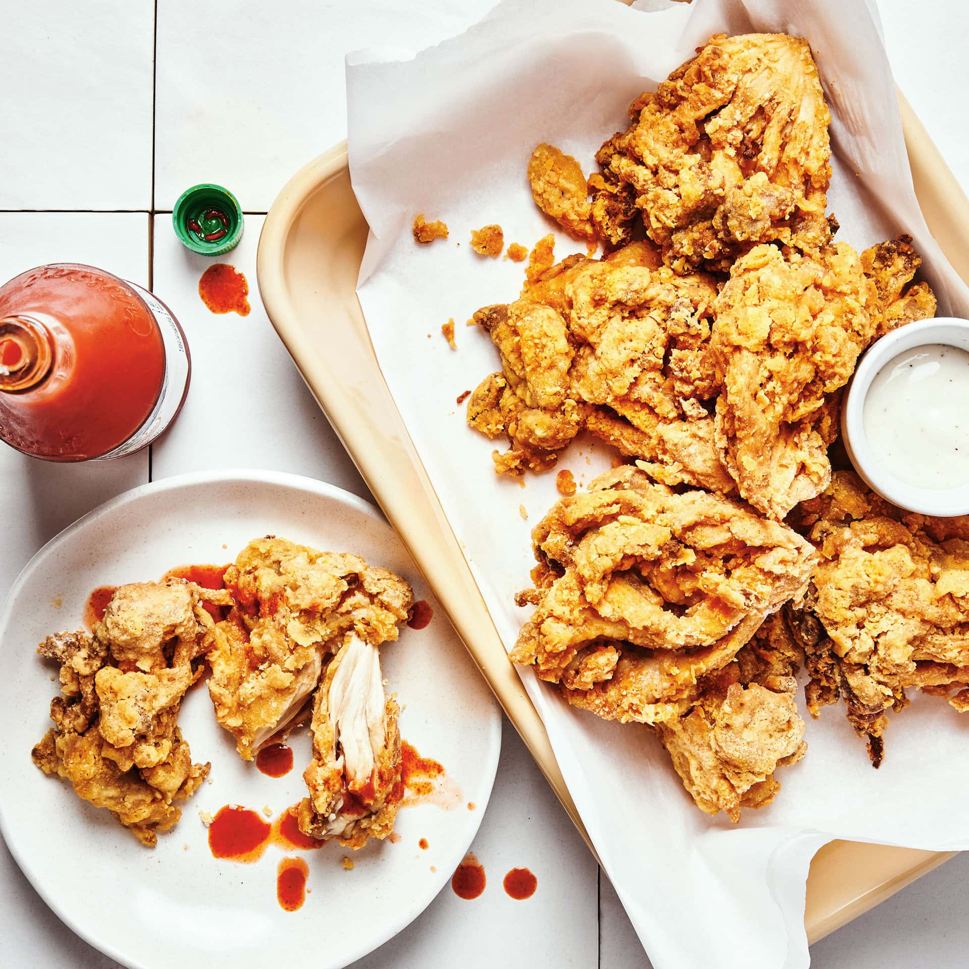 Buttermilk Fried Oyster Mushrooms - Easy Vegan Meal Plan