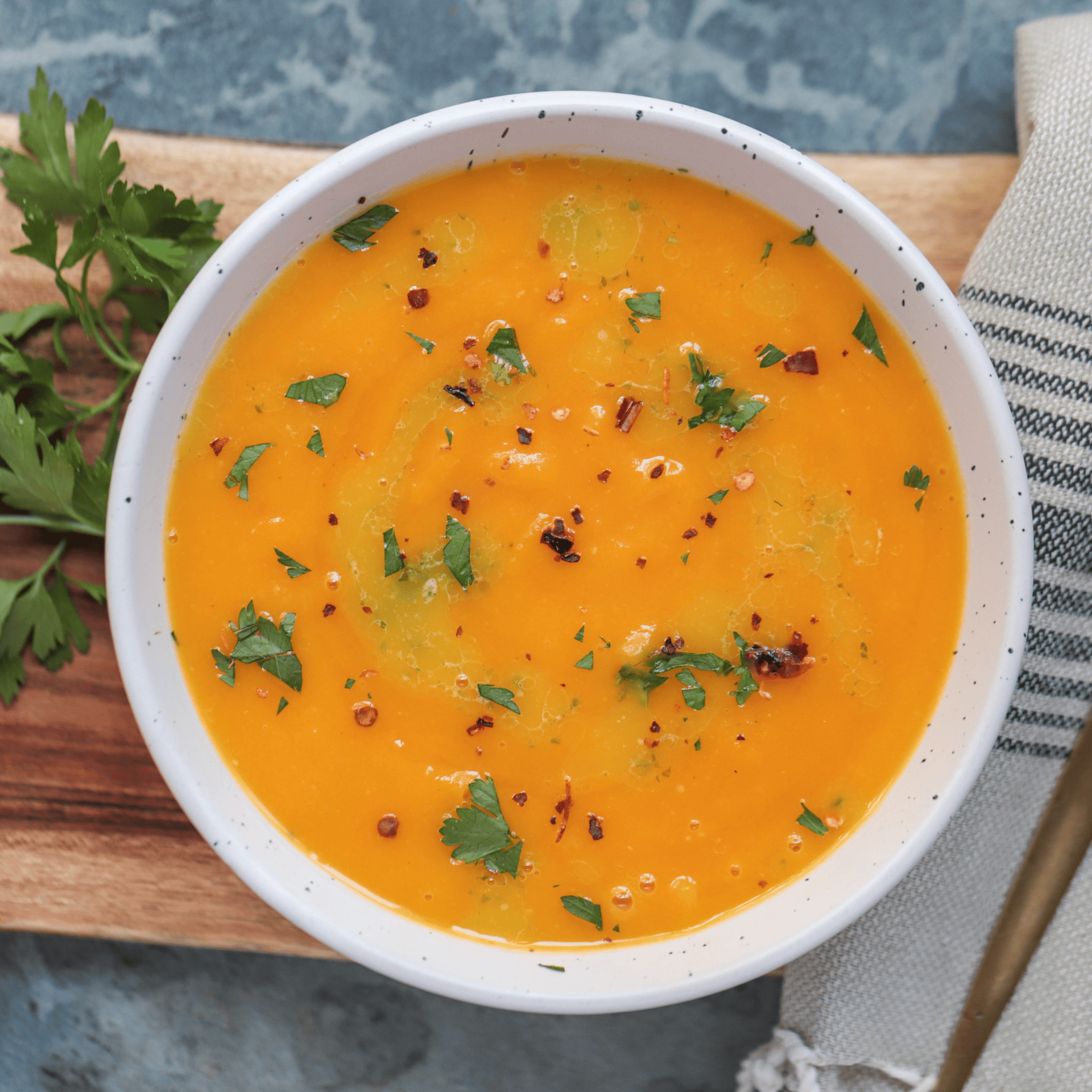 Pumpkin, Ginger, and Orange Soup - Easy Vegan Meal Plan