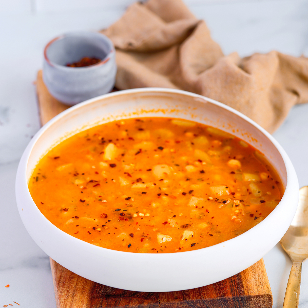 Chickpea Potato Soup - Easy Vegan Meal Plan