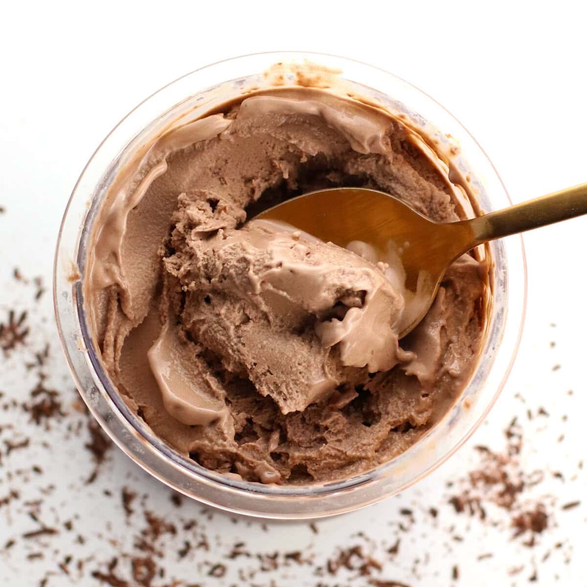 Ninja Creami Chocolate Ice Cream - Easy Vegan Meal Plan