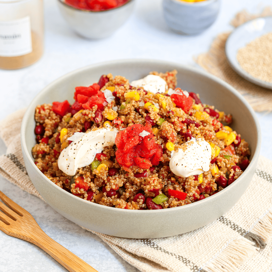 Tex-Mex Quinoa Power Bowl - Easy Vegan Meal Plan