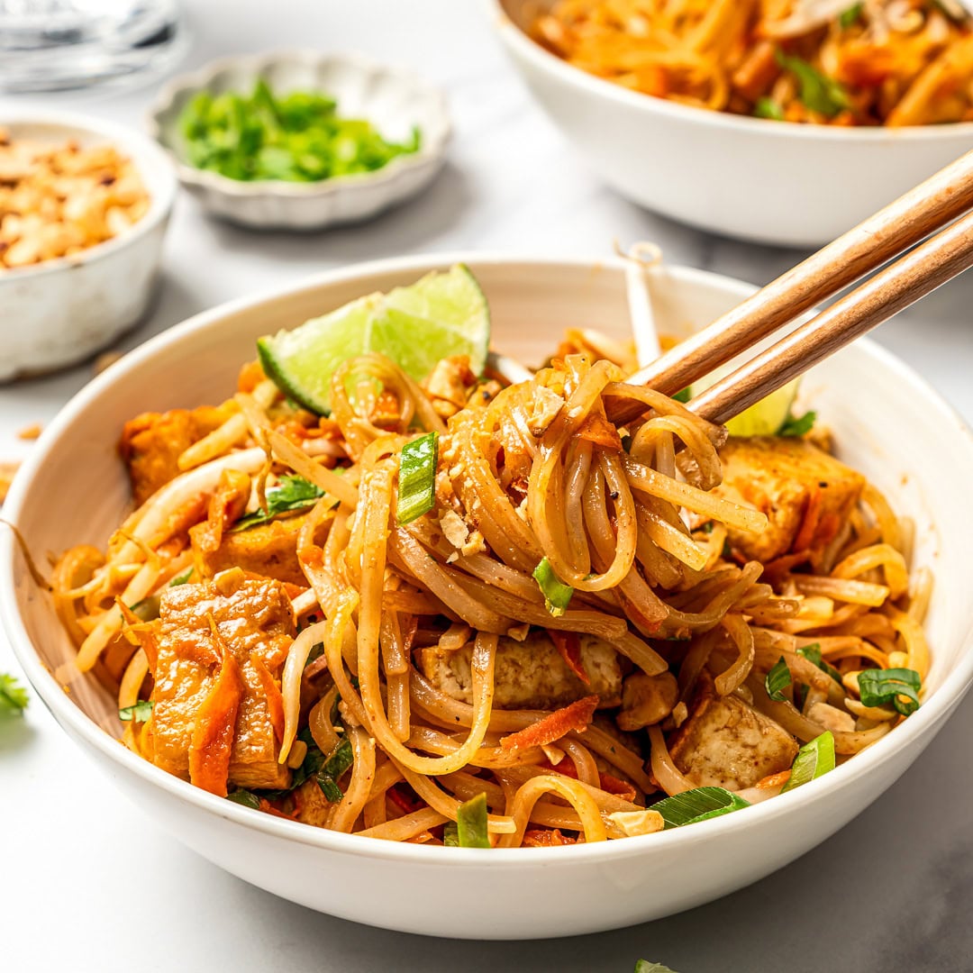 Tofu Pad Thai (Better Than Takeout!) - Easy Vegan Meal Plan